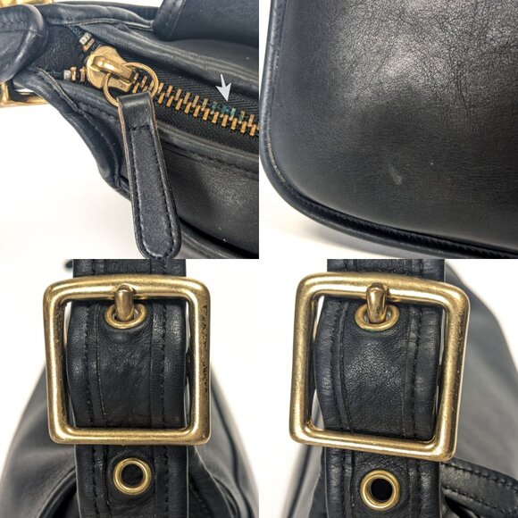 COACH Handmade Vintage Patricia‘s Legacy Bag Black Leather - Picture 12 of 15